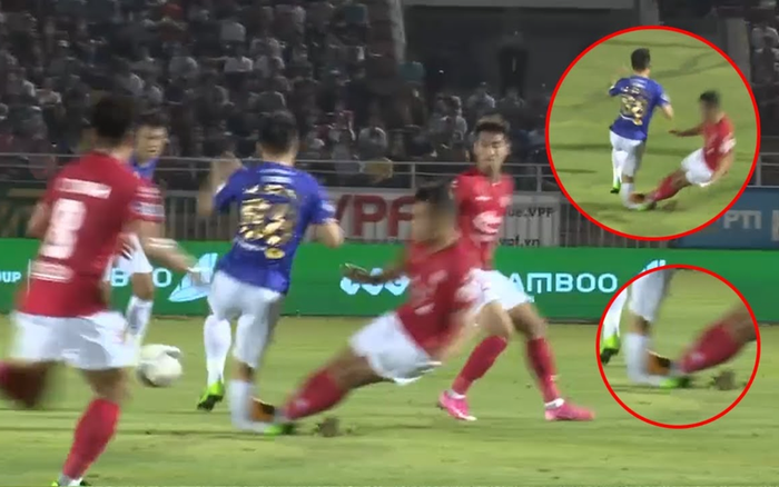VIDEO: Cận cảnh Ngô Hoàng Thịnh triệt hạ khiến Đỗ Hùng Dũng gãy chân