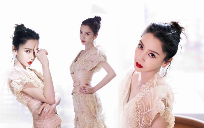 Angelababy là sao nữ đầu tiên diện váy Haute Couture mới nhất của Iris van Herpen đi thảm đỏ