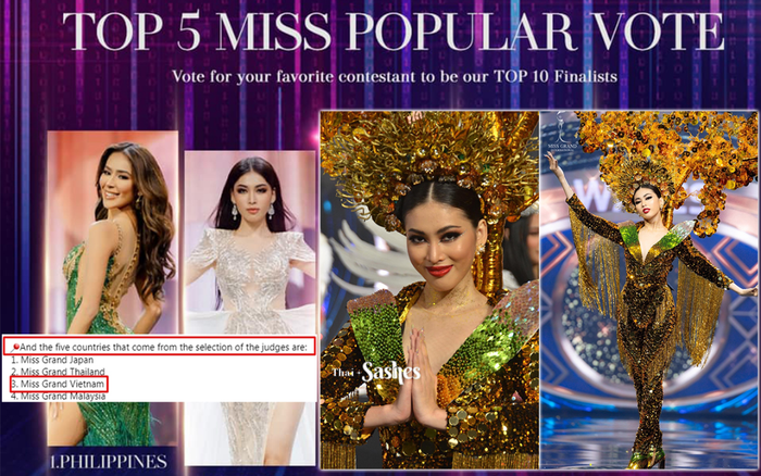 Ngọc Thảo xếp hạng 2 tổng bình chọn tiến thẳng Top 10, BGK 'cứu' luôn vào Top 5 Best National Costume