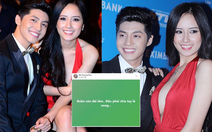 Vừa để lộ đoạn tin nhắn mùi mẫn, Mai Phương Thuý lại nhắc đến chuyện 'chia tay' với Noo Phước Thịnh?