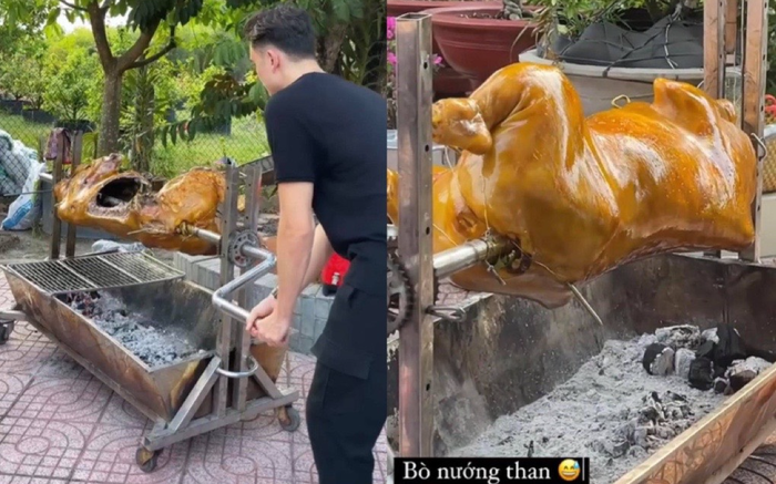 Về thăm nhà Yến Xuân, 'con rể' tương lai Văn Lâm chuyển nghề làm đầu bếp