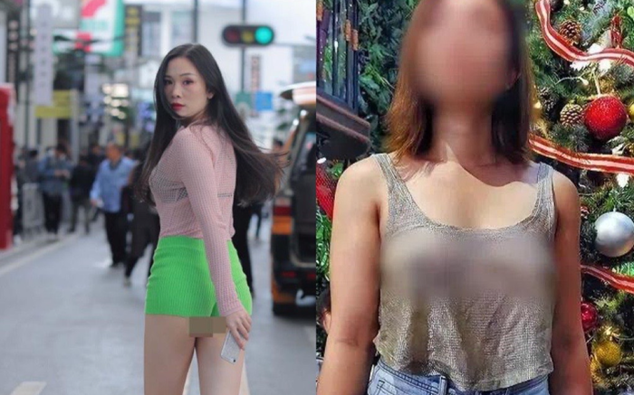 'Mặc như không mặc' dạo phố, cô gái khiến người đi đường 'giật mình thon thót'