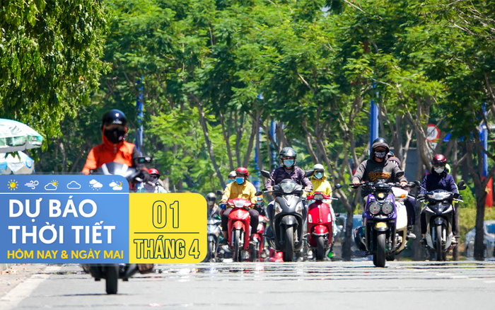 Dự báo thời tiết hôm nay và ngày mai 1/4: Bắc Bộ và Trung Bộ tiếp tục có nắng nóng gay gắt