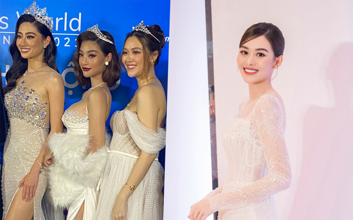 Á hậu Tường San diện váy bồng bềnh để lộ vòng 2 lùm xùm, fan chúc mừng 'chị đẹp' mang thai con đầu lòng?