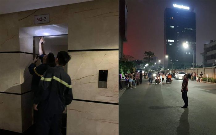 Hai mẹ con bị mắc kẹt trong thang máy chung cư gần 1 giờ vì sự cố báo cháy