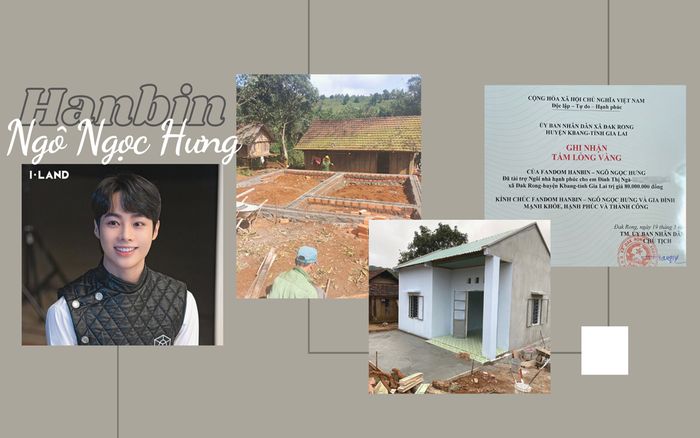 Nối dài chuỗi hoạt động thiện nguyện, fandom Hanbin Ngô Ngọc Hưng xây nhà Hạnh Phúc cho học sinh mồ côi