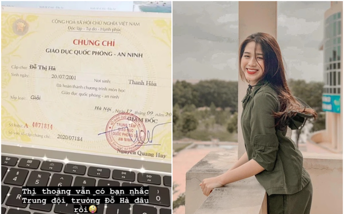 Hoàn thành khóa học Quốc phòng với loại giỏi, hoa hậu Đỗ Thị Hà còn gây bất ngờ với chức vụ quan trọng
