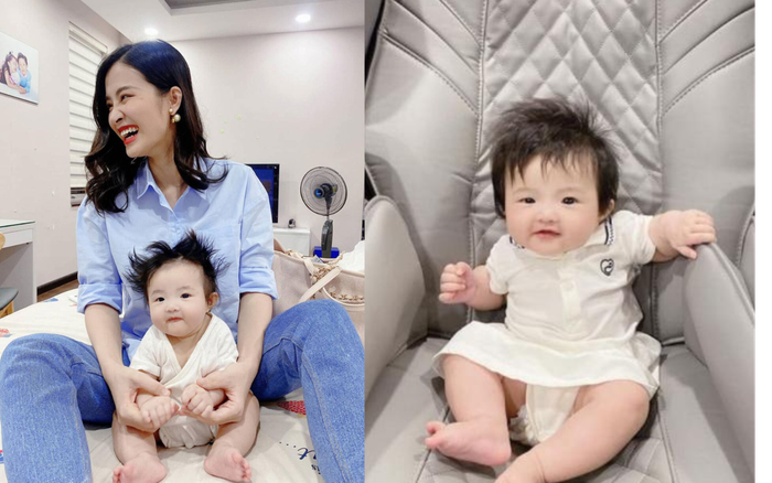 Đông Nhi tự hào con gái cưng Winnie mới 5 tháng tuổi đã biết tạo dáng điệu đà như người mẫu nhí