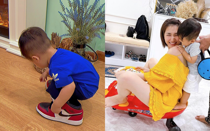 Con trai Hòa Minzy diện hàng hiệu do fan tặng, cư dân mạng xuýt xoa: 'Hưởng hết gen trội từ bố mẹ'