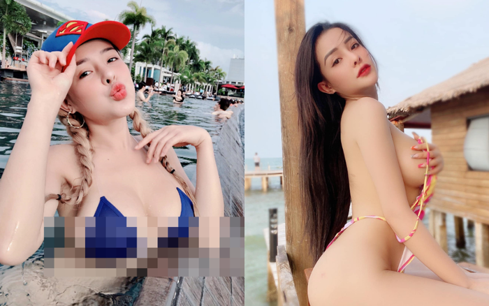 Ngân 98 tiếp tục bị ném đá vì mặc áo tắm quá phản cảm khi đi bơi