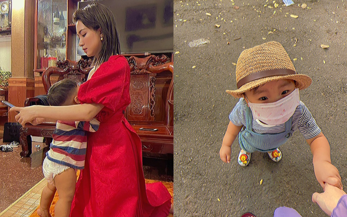 Hòa Minzy đăng ảnh cho con bú đứng, không ngại tiết lộ 'đi đâu cũng vạch ra'