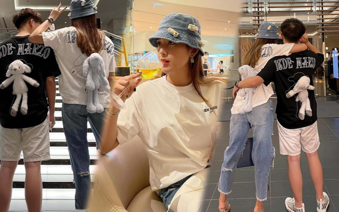 Chị em Á hậu Huyền My diện đồ đôi đính gấu bông sau lưng siêu cool