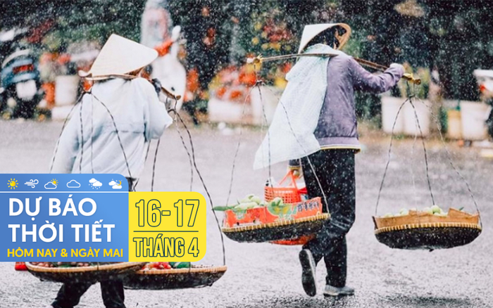 Dự báo thời tiết hôm nay và ngày mai 17/4: Hà Nội trời chuyển lạnh, TPHCM có mưa rào và dông