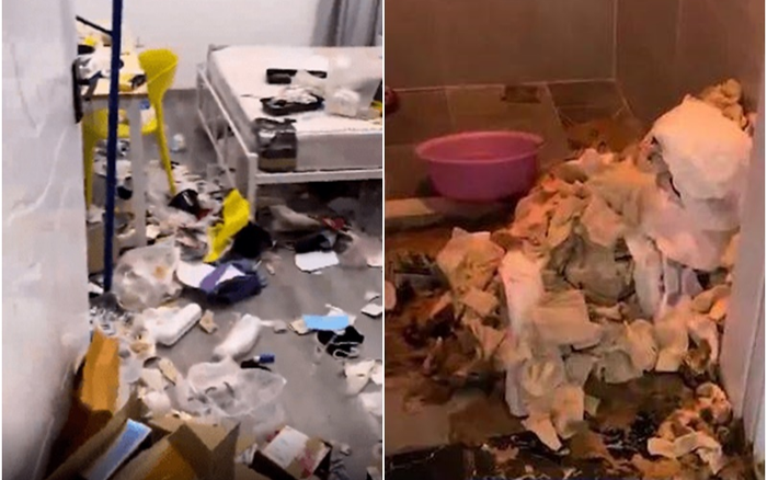 Sốc nặng với căn phòng của 2 gái xinh: Rác rải khắp nơi, giấy vệ sinh đã qua sử dụng chất thành núi
