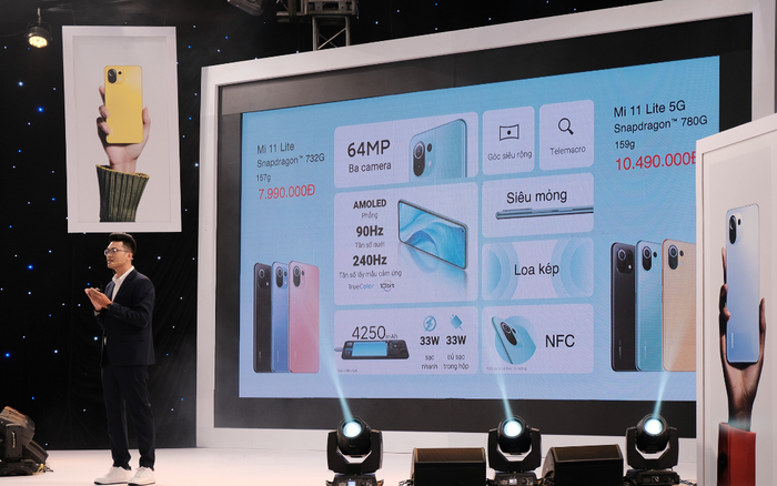 Bộ đôi lính mới phân khúc tầm trung Xiaomi Mi 11 Lite và Mi 11 Lite 5G 'chào sân' thị trường VN