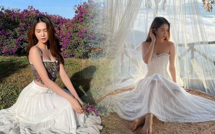 Nể tài biến hóa với corset của Ngọc Trinh, khi dịu dàng như công chúa, lúc táo bạo hết cỡ