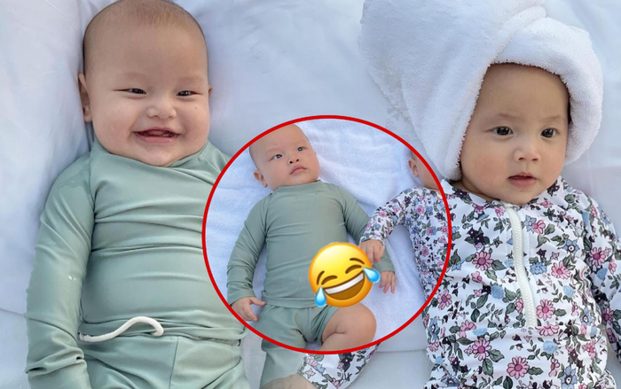 Hà Hồ lên đồ cực 'sang chảnh' cho 2 nhóc tì, nhưng dân mạng lại cười ngất vì dấu tích tè dầm của Leon