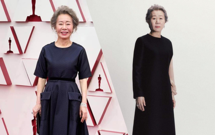Nữ diễn viên Hàn Quốc đầu tiên nhận giải Oscar 'chuộng' trang phục đen thanh lịch