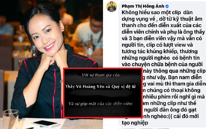 Sự thật phía sau đoạn clip nam diễn viên giả mù hỗ trợ ông Võ Hoàng Yên, bị diễn viên Hồng Ánh chỉ trích