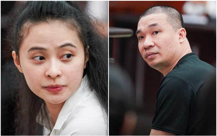 'Trùm ma túy' Văn Kính Dương và hotgirl Ngọc Miu tỏ ra bình thản và tươi cười trong phiên tòa phúc thẩm