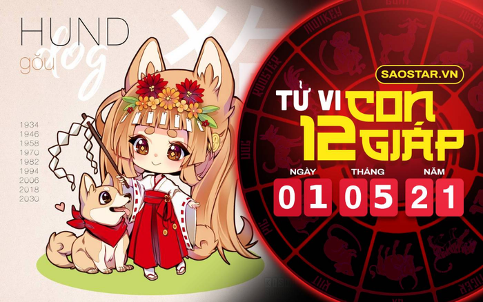 Tử vi thứ 7 ngày 1/5/2021 của 12 con giáp: Dần cẩn thận kẻ thứ 3, Tuất tốn tiền kha khá