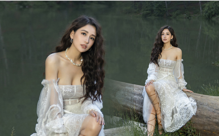 Mai Phương Thúy mặc váy trong suốt, trễ nải vòng 1 khiến fan 'xỉu ngang xỉu dọc'