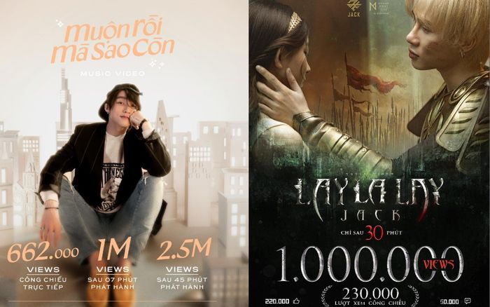 1 tiếng ra mắt: 'Muộn rồi mà sao còn' của Sơn Tùng bỏ xa thành tích Jack đạt được trong 'LAYLALAY'
