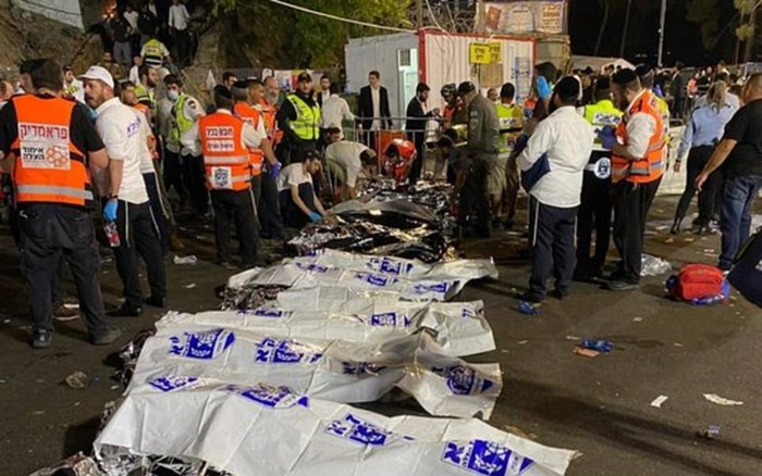 Hiện trường kinh hoàng vụ giẫm đạp ở Israel khiến gần 150 người thương vong