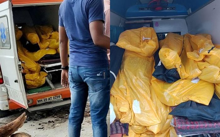 22 thi thể chất chồng lên nhau trong xe cứu thương chở tới lò thiêu ở Ấn Độ