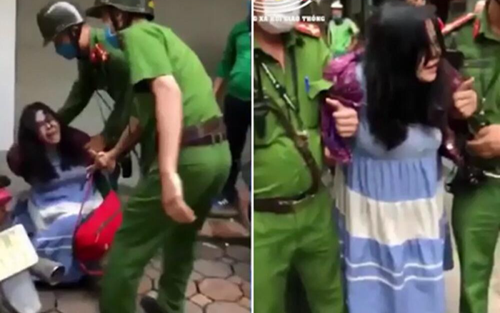 Danh tính nữ tài xế văng tục, cắn công an khi bị dừng xe vì không đội mũ bảo hiểm