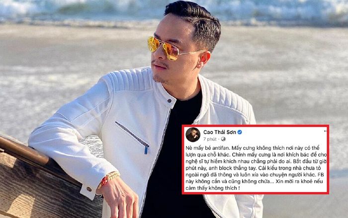 Sau ồn ào với Nathan Lee, Cao Thái Sơn đăng đàn chỉ đích danh người gây hiềm khích giữa các nghệ sĩ