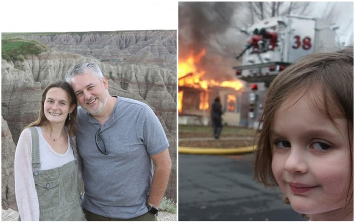 Hiện tượng ảnh chế 'cô bé thảm họa' kiếm gần nửa triệu USD nhờ bán ảnh meme gốc của chính mình