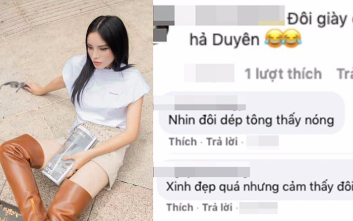 Kỳ Duyên lên đồ với boot đắt tiền siêu khủng, khán giả hỏi: 'Đi lội ruộng à'