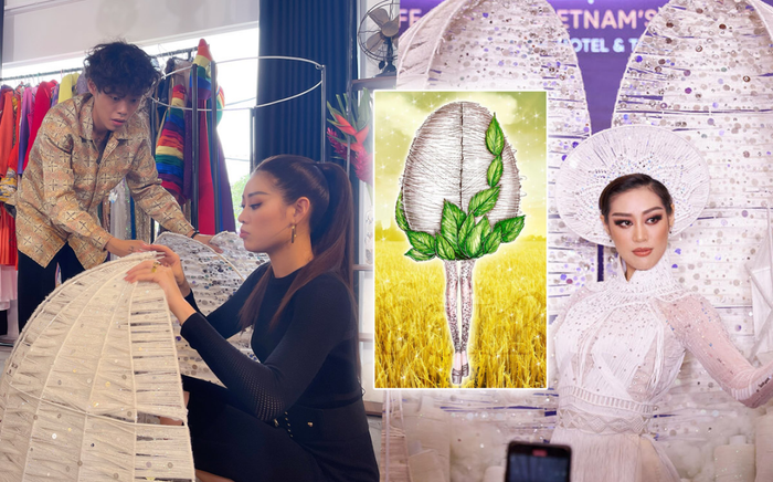 Chủ nhân National Costume Kén Em: Khánh Vân thể hiện tốt bộ đồ sẽ đẹp, không cần giống 100% bản vẽ