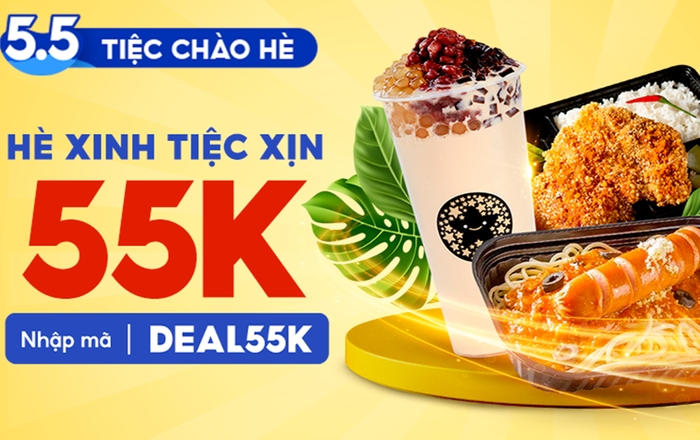 5 quà tặng ưu đãi độc quyền chỉ có trên NowFood 'Tiệc chào hè 5.5'