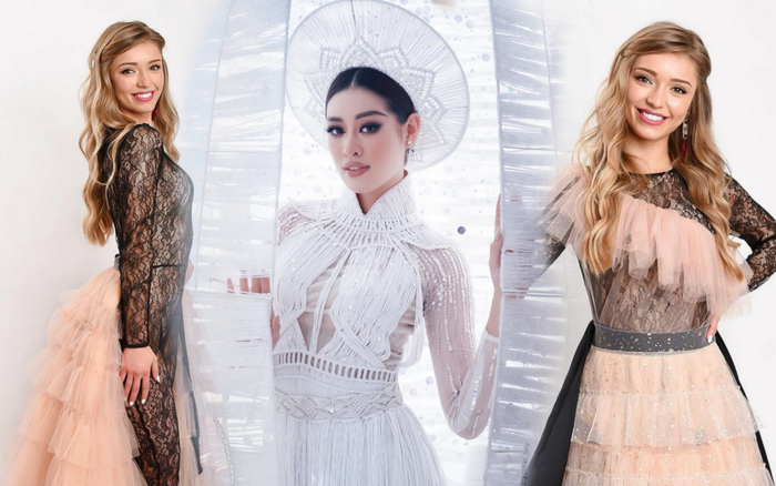 Đối thủ Khánh Vân khoe trang phục truyền thống nhưng bị chê xuyên thấu nội y kém sang