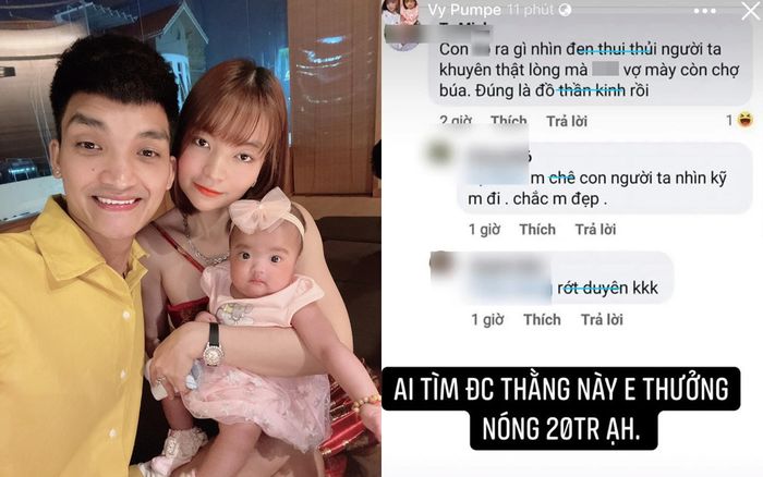 Vợ Mạc Văn Khoa tuyên bố 'thưởng nóng' 20 triệu cho ai tìm ra kẻ chê bai con gái mình xấu xí
