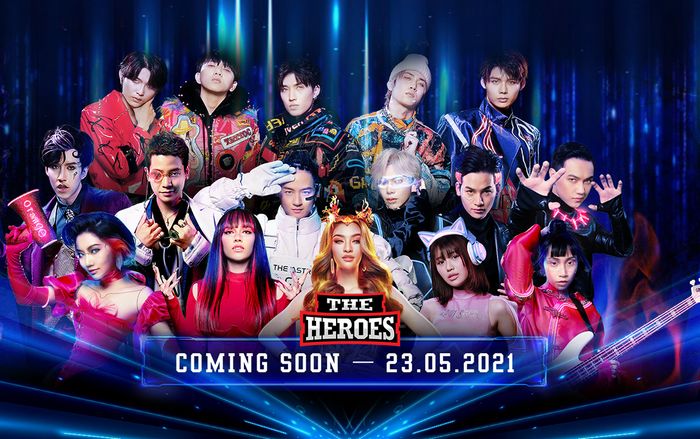 Lộ diện 12 chiến binh đầy màu sắc của The Heroes 2021
