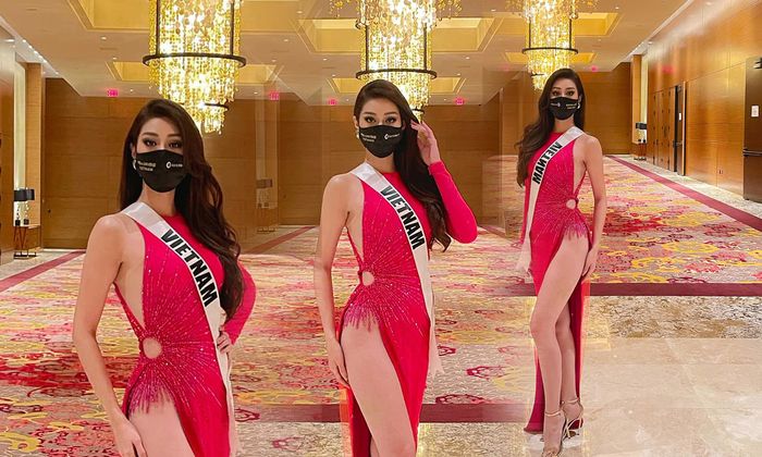 Khánh Vân chơi bạo với chiếc váy xẻ quá hông nhưng ý nghĩa bộ đầm mới làm fan tấm tắc