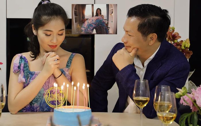 Bà xã kém 16 tuổi của Shark Hưng suýt 'lộ hàng' vì tung váy quá đà