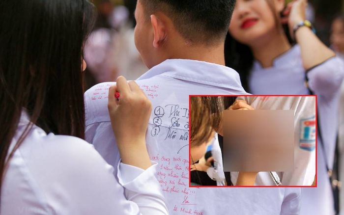 Nữ sinh viết lưu bút tại vị trí nhạy cảm của bạn học khiến dân tình ngán ngẩm