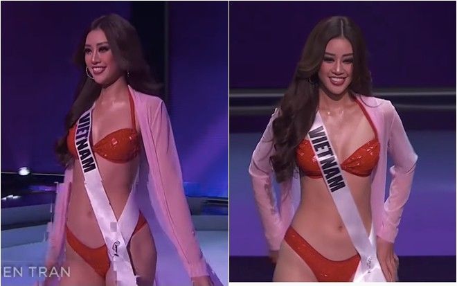Khánh Vân đốt cháy bán kết Miss Universe với body rực lửa: Catwalk thần sầu, pose dáng tạo hit siêu đỉnh