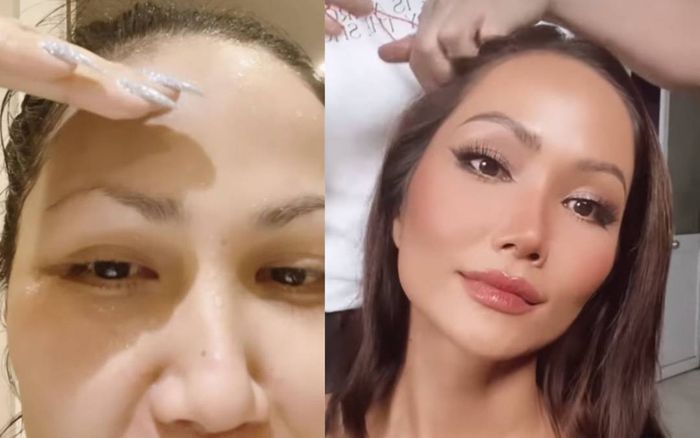 H'Hen Niê nhận kết đắng khi tự cạo lông mày ở nhà