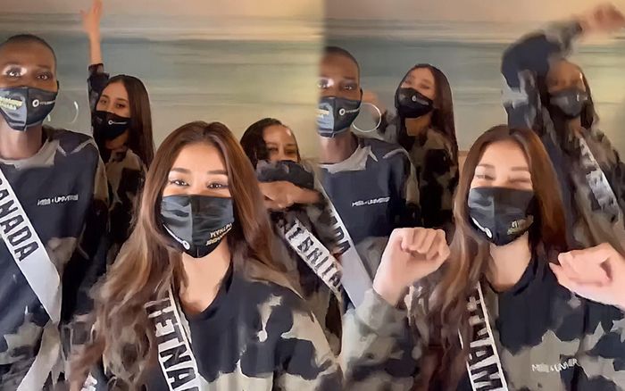 Khoảnh khắc đáng nhớ Khánh Vân cùng hội chị em Miss Universe 2020: Quẩy cực sung hit của Beyoncé
