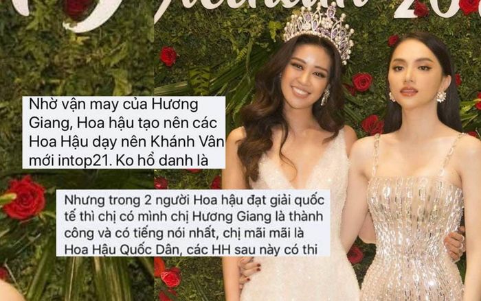 Xôn xao tranh cãi về Khánh Vân hậu Miss Universe 2020: 'Nhờ vận may của Hương Giang mới lọt top 21'?