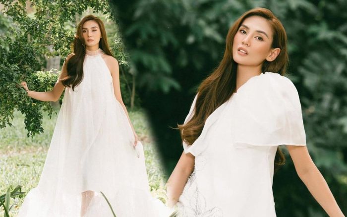 Siêu mẫu Võ Hoàng Yến mong manh dịu dàng trong loạt váy trắng nữ tính