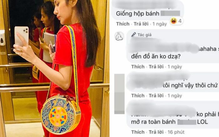 Thuỷ Tiên khoe túi handmade siêu xinh, bị ví cứ như hộp bánh Tết