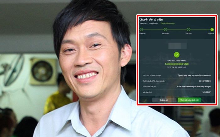 Rộ bằng chứng Hoài Linh chuyển 14 tỷ cho miền Trung chống lũ, dân mạng 'bán tín bán nghi'?