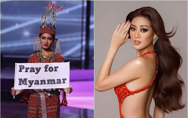 Đối thủ của Khánh Vân - Hoa hậu Hoàn vũ Myanmar ở lại Mỹ để giúp đỡ cộng đồng