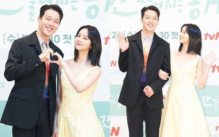 Lee Hyeri tình tứ khoác tay Jang Ki Yong tại họp báo phim 'My Roommate is A Gumiho'